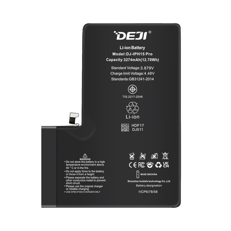 Best 3274 mAh Replacement Battery for iPhone 15 Pro - DEJI Battery