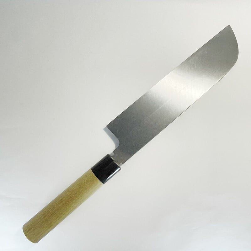 本焼鎌形薄刃 白鋼 水牛柄 8寸（240mm） | 刃物の老舗 本家かね惣
