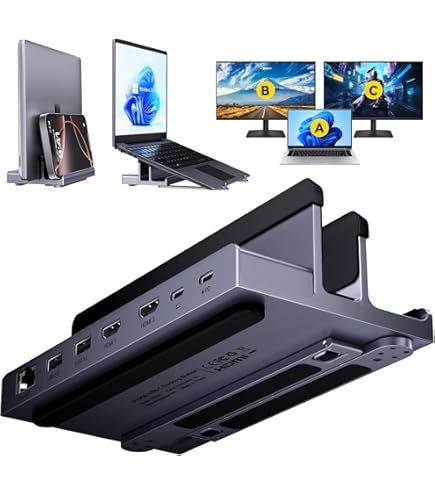 Amazon.co.jp: PULWTOP 19-in-1 トリプルディスプレイドッキング