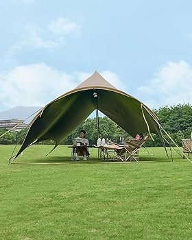 Amazon | MOBI GARDEN タープアーチ型 10-20人用 大型タープ テントと