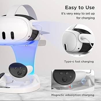 Amazon.co.jp: YOGES Meta Quest 3用充電ドック 充電式コントローラー