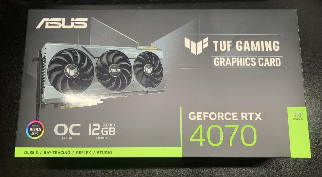グラフィックボード・グラボ・ビデオカード ASUS TUF GAMING GeForce RTX 4070 ASUS TUF Gaming GeForce RTX ™ 4070 12GB GDDR6X OC Edition