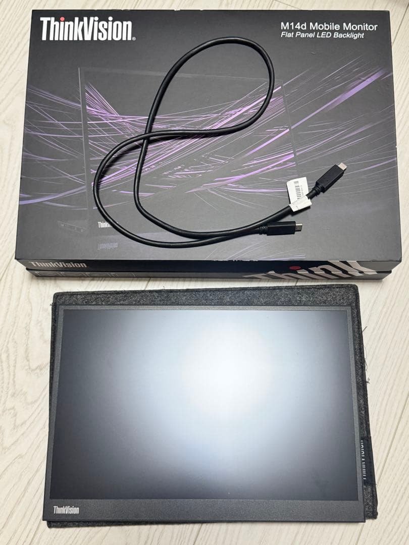 中古Lenovo ThinkVision M14d 保証付 LenovoThinkVision M14d 2台セット保証付 - メルカリ
