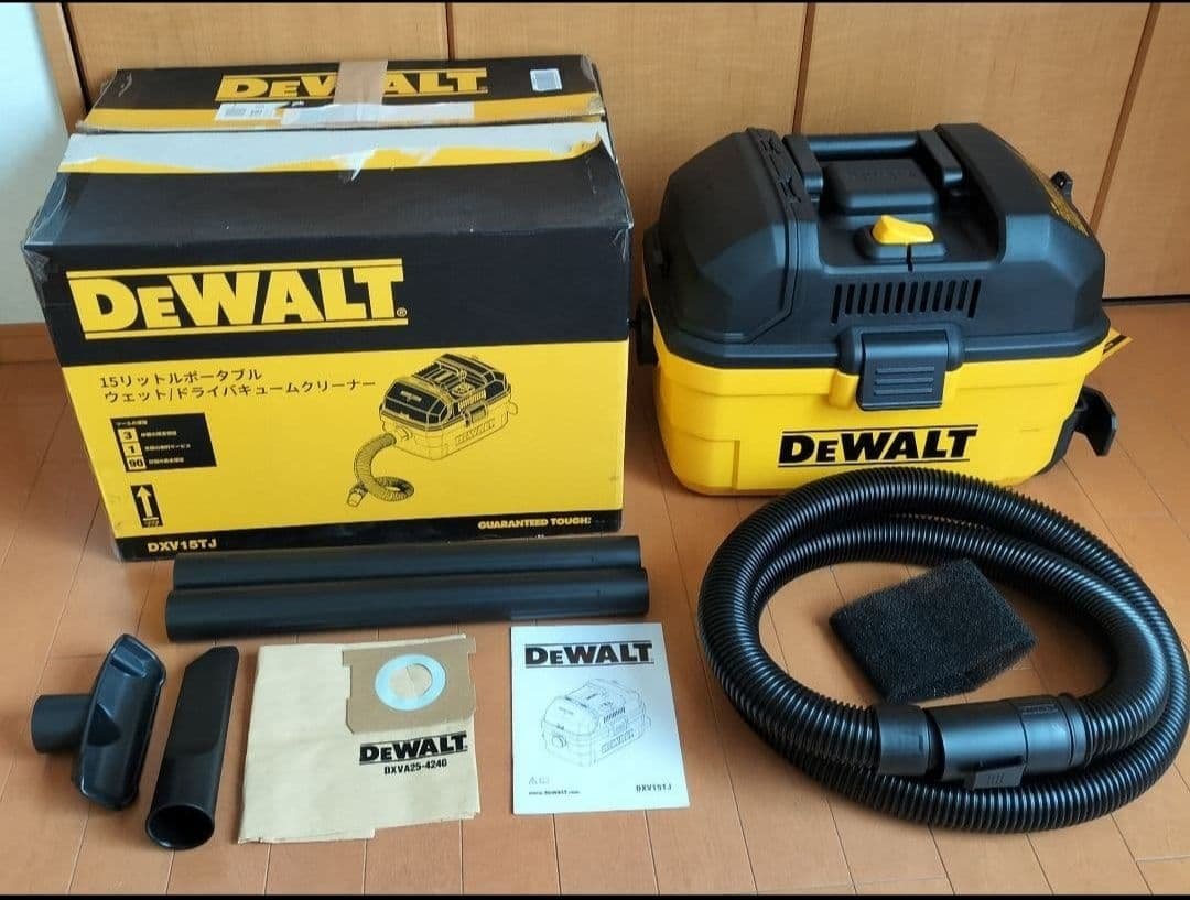 乾湿両用 バキュームクリーナー 掃除機 デウォルト DeWALT DXV15TJ DXV15TJ 乾湿両用バキュームクリーナー DEWALT(デウォルト) 集塵容量
