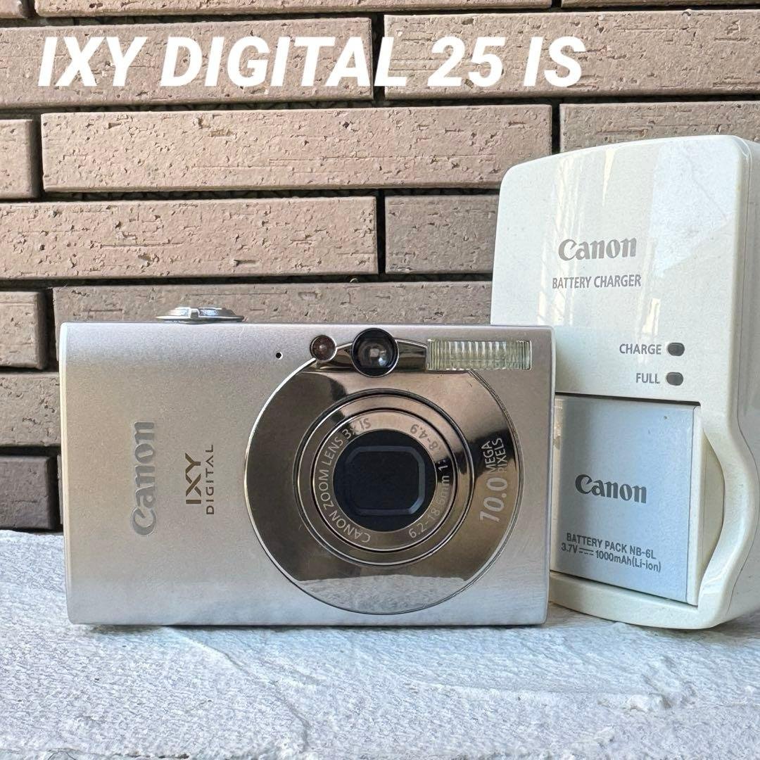 実写美⭕️良品【動作確認済み】 Canon IXY DIGITAL 25 IS 中古】キヤノン IXY DIGITAL 25 IS シルバー｜｜カメラのキタムラ