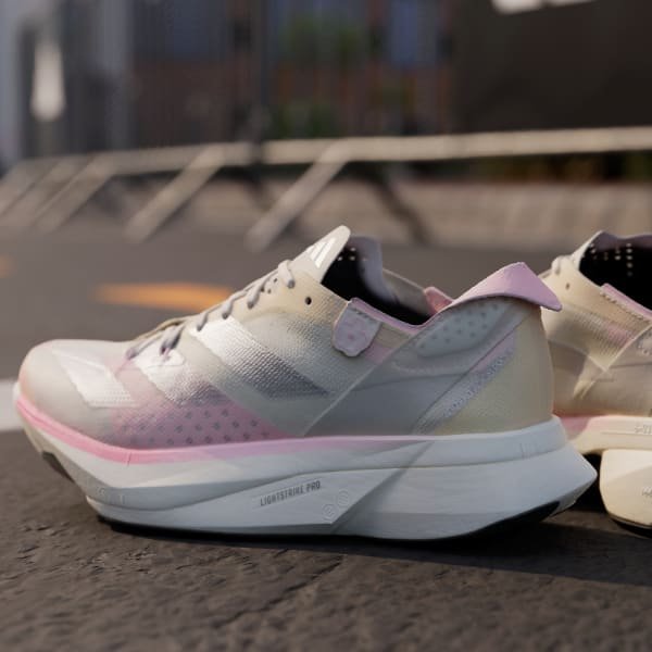 adidas Adizero Adios Pro 3 Running Sneakers - White | Free