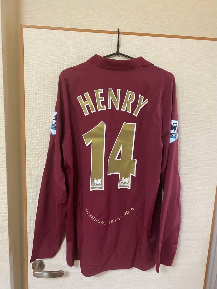 05-06 アーセナル Arsenal 14番 アンリ HENRY 長袖 ユニフォーム